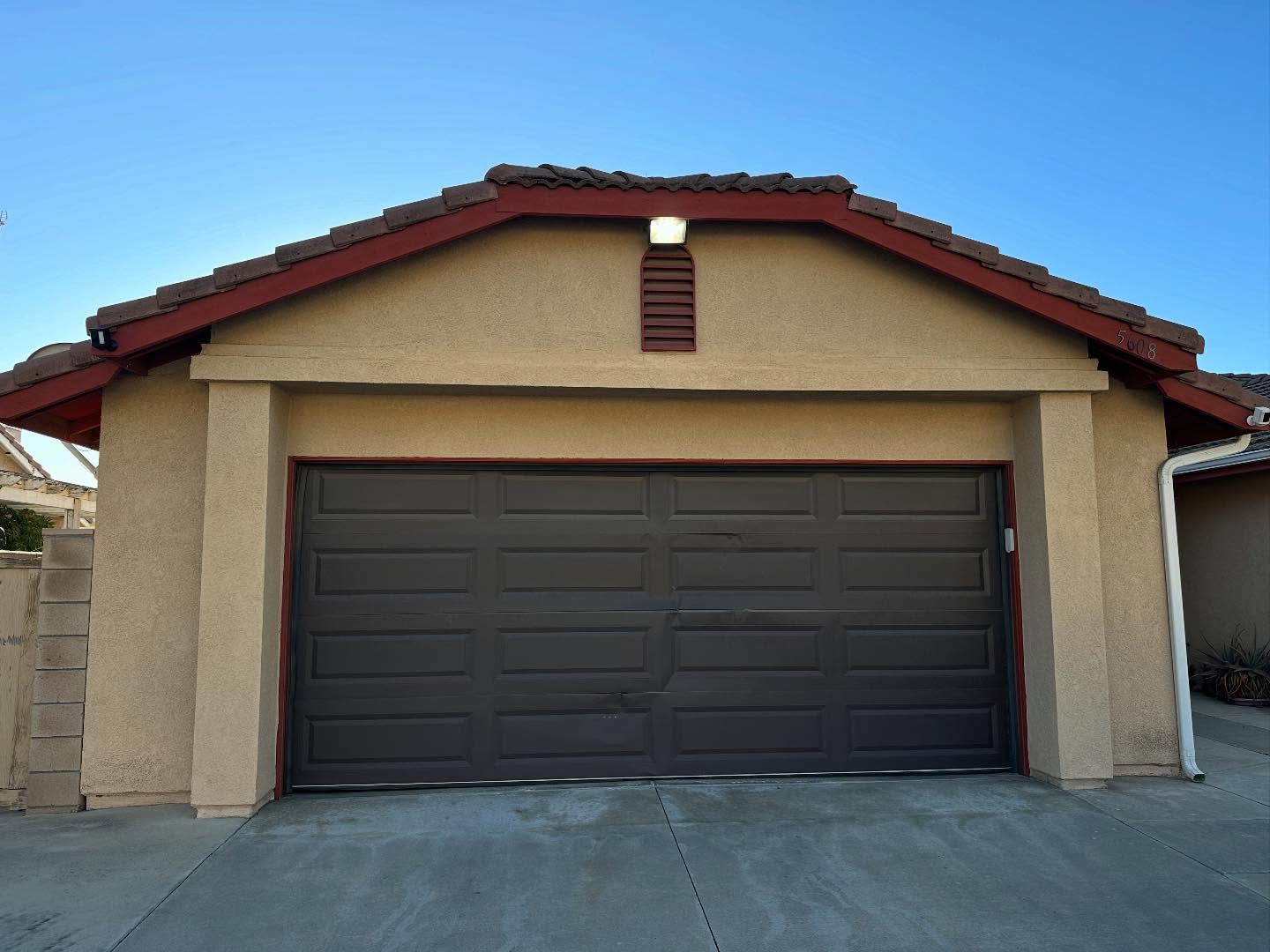 Door replaced with window panels